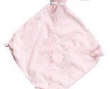 Angel Dear plush pink bunny rabbit baby Security Blanket Lovey knots whi... - $9.89