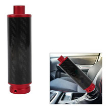 JDM Real Carbon Fiber Car Aluminum Red Handle Hand Brake Sleeve Protector Cover - £10.27 GBP