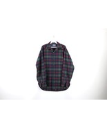 Vintage 70s Pendleton Mens M Virgin Wool Rainbow Plaid Collared Button S... - $94.71 CAD