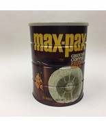 VTG Maxwell House MAX-PAX Ground Coffee Filter Rings 24 oz. TIN CAN ONLY... - £12.43 GBP