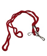 Red Lanyard Keychain,  ID, Or  Cell Phone 36&quot; Rope Holder - Lot Of 2 - $8.90