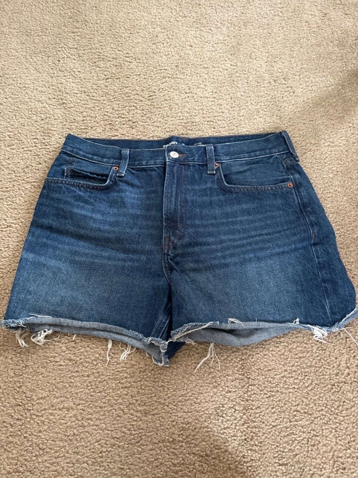 Primary image for Old Navy High Rise Slouchy Straight Jeans Women's 10 high rise cut off  Shorts