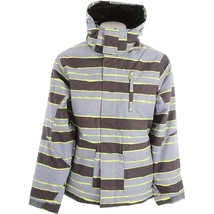 Ripzone Men&#39;s Snowboard Jacket 5000mm Core Fleece-Lined Gray Men’s Size ... - £94.93 GBP