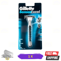 Gillette Sensor Excel Razor Handle Twin Blade Manual 1 Cartridge - $20.61