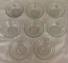 Set Of *8* Vintage Anchor Hocking Bubble Glass 4&quot; Berry Bowls - $40.00