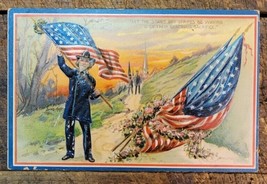 Memorial Day Decoration Day Series 158 TUCKS Patriotic Postcard - General &amp; Flag - £10.54 GBP