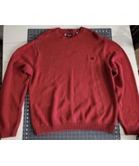 Men’s Chaps Sweater XL Pullover Red Gently Used Long Sleeve Round Neck - €11,96 EUR