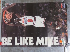Vintage 1992 Michael Jordan BE LIKE MIKE Gatorade USA Basketball Poster ... - $237.01 MXN