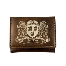 McKee Irish Coat of Arms Rustic Leather Wallet - $24.95