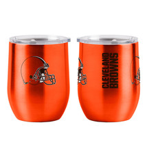 Cleveland Browns Travel Tumbler 16oz Stainless Steel Curved - $66.49