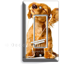 Very cute puppy music lover dog headphones decorative single GFCI light ... - £7.89 GBP