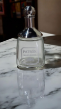 PATRON Margarita Shaker Glass Metal Bottle Cocktail Mixer Tequila Whisky... - $29.56