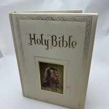 HOLY BIBLE KING JAMES VERSION RED LETTER EDITION 1978 BLANK FAMILY HISTORY - £28.87 GBP