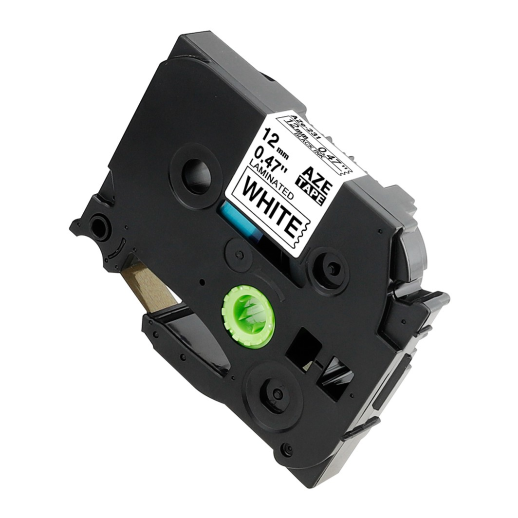 Lable Tape TZe231 Compatible Brother p touch tape TZ231 12mm Black on White - $4.94
