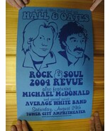 Entrée &amp; Oates Affiche Et Daryl John Sérigraphie Signé Numéroté Michael ... - $450.00