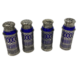 Vintage AB Rogers Silver Company Silverplate Salt &amp; Pepper Shaker Set in... - $33.10 CAD