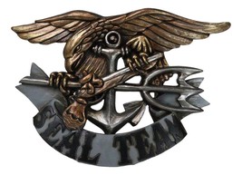 Patriotic US Navy Seal Team Eagle Anchor Trident Flintlock Pistol Wall P... - $464.90 MXN