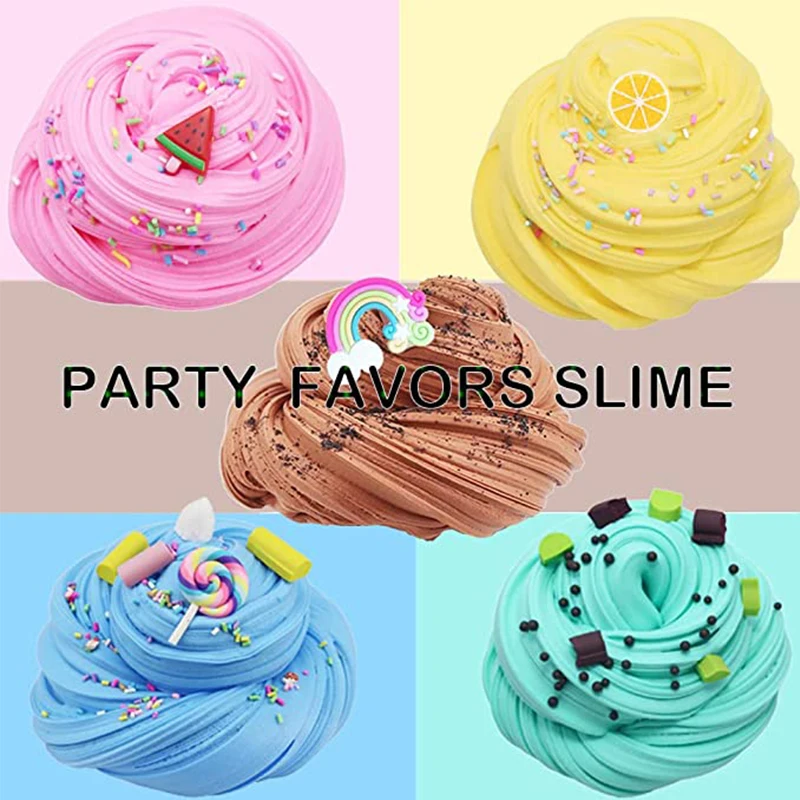 5 Packs 70ml Butter Slime Fluffy Kit Birthday Gifts Slime For Kids Girls Boys - £11.10 GBP