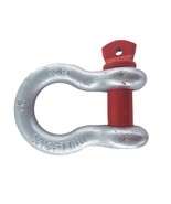 (2) 3/4“ SCREW ANCHOR SHACKLE *w/red PIN CLEVIS RIGGING BUMPER JEEP OFF ... - $63.50 CAD