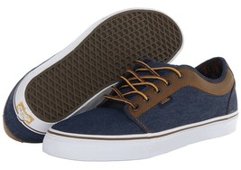 Vans Chukka Low (Leather) Denim Brown Sneakers Men&#39;s 6.5 Women&#39;s 8 - £35.93 GBP