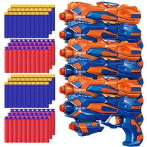 6 Pack Blaster Toys Guns For Boys Fit For Nerf Bullets, Toy Guns With 120 Pcs Re - £43.94 GBP