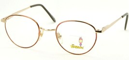 New Flintstones Kids 101-2 Gold /DEMI Amber Eyeglasses Glasses Frame 45-20-130mm - $17.82