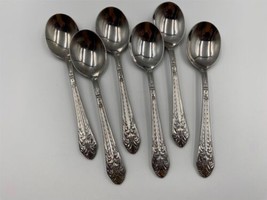 International Steelsmiths Stainless Steel MARQUIS Round Soup Spoons Set of 6 - £39.14 GBP