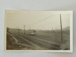 Vintage Cleveland Interurban Railroad Trolley Car #1206 Photo 55th St. c... - $9.89