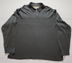 Men&#39;s Tommy Bahama Silk Blend Long Sleeve Black Pullover Shirt - Size XXL - £10.89 GBP