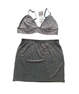 NWT Kikiriki 2 piece studded top and skirt set black medium - $20.00