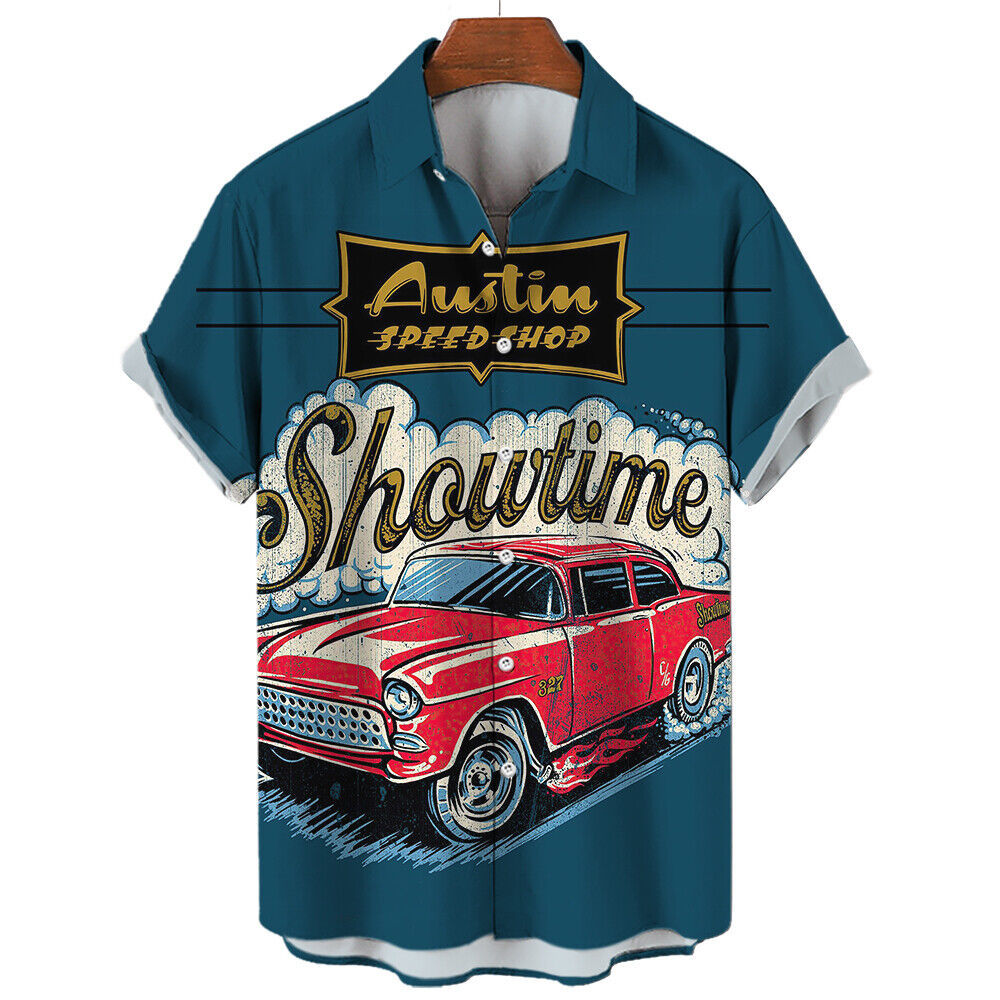 Speed shop with custom hot car shirt for men - $29.00