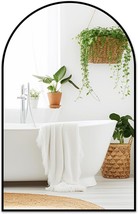 Fabuday Black Arched Wall Mirror For Bathroom 24X36 - Large Arch, Entryway Decor - $65.94