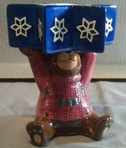 1999 St Nicholas Square Bear Snowflake 5.5&#39;&#39; tall excellent condition ch... - £22.19 GBP