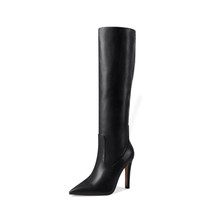 Size 34-43 Women Knee High Boots Thin Heel Fashion Winter Shoes For Women Party  - £92.72 GBP
