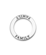 Sterling Silver "Family" Circle Floating Pendant - $24.98