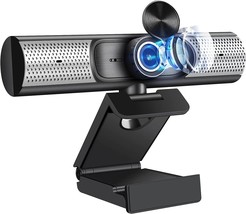 Webcam with Microphone and Speaker 1080P Web Camera for Desktop Computer Laptop  - £55.79 GBP