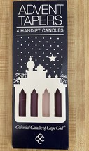 4 Pack Handipt, 10&quot; Unscented Advent Candles, Colonial Candle Of Cape Cod - $6.92