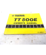 YAMAHA MOTORCYCLE TT500E TT500 OWNERS MANUAL ORIGINAL ITI-28199-11 1977 - €47,58 EUR