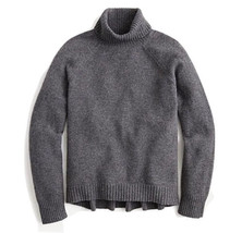 NEW JCrew Women’s Supersoft Yarn Turtleneck Sweater Heather Charcoal Size XS - £46.95 GBP