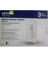 Decora Motion Sensor In-Wall Switch, Auto-On, 2A, Single Pole, 3-Pack, D... - $93.70 CAD