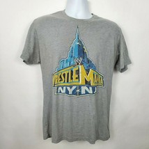 WWE WrestleMania 29 NY NJ 2013 Size L Gray T-shirt - £25.76 GBP