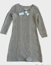 Banana Republic knit sweater dress 3/4 sleeve round neck Lambswool blend... - £63.38 GBP