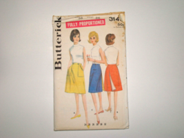 Vintage Butterick Pattern 3145 Fully Proportioned Back Wrapped Skirt Un Cut - $10.00