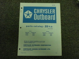 1973 Chrysler Outboard 35 HP Parts Catalog Manual Tille - £19.60 GBP