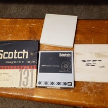 RARE LOT of Vintage Reel to Reel Tape Scotch 5 in. &amp; 7&quot; Magnetic Low Print 131 - £30.29 GBP