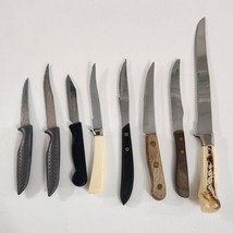 Vintage Kitchen Knife Lot of 8 Knives Robinson EKCO Titanium Pro II Wood... - $595.20 MXN
