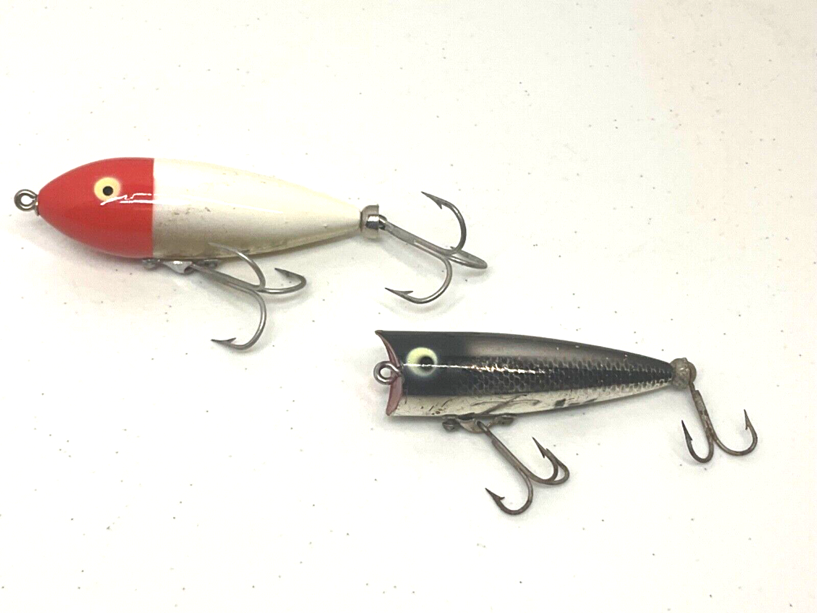 Heddon Baby Zara 2.5&quot; Fishing Lures Different Styles Vintage Set of 2 - £11.21 GBP