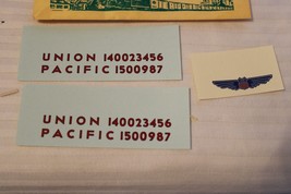 HO Scale Champ Decals, Union Pacific Diesel Locomotive Decals #EH-81A - £11.21 GBP