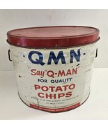 QMN (Kuehmann)  Potato Chip Tin - 2 Pounds - Toledo, Ohio and Chicago, Ill. - $81.54 CAD