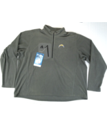 LA Chargers Eddie Bauer Sweater Men 4XL Gray Pullover 1/2 Zip Fleece Clo... - $26.63